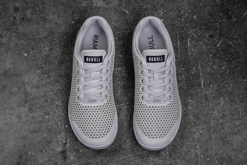 Nobull Suede Women's Trainers Light / Grey | USA X1901Y